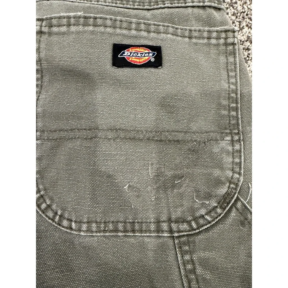 Dickies Carpenter Pants 32x29 Baggy Relaxed Workwear Utility Moss Green
